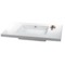 Rectangular White Ceramic Wall Mounted or Drop In Sink